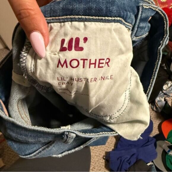 Mother Denim PETITES The Lil Hustler Ankle Fray in Healing Jar- Size 23 - Picture 9 of 9